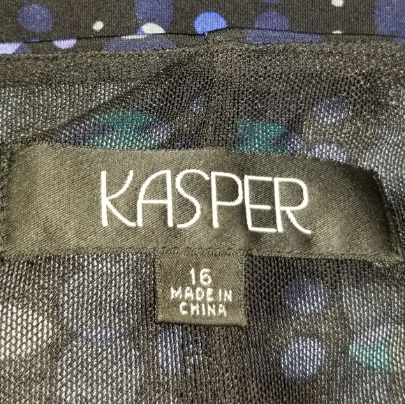 Kasper Multi Color V Neck Top - Picture 3 of 3